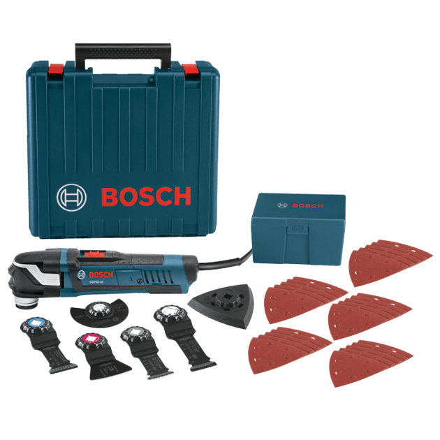 Bosch 4 Amp Corded StarlockPlus Oscillating Multi Tool Kit with