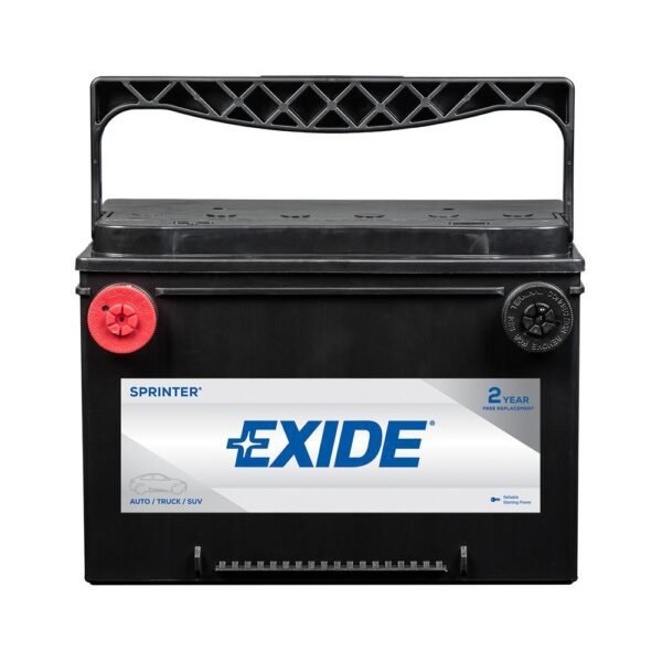 Exide SPRINTER MAX 12 volts Lead Acid 6-Cell 78 Group Size 800 Cold Cranking Amps (BCI) Auto Battery