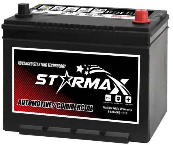 Starmax Premium Group 124R - 680CCA Automotive Starting Battery, 12 Volt - Top Terminal