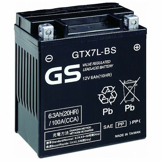 GS YUASA GTX7L-BS (GSTM327BS) Maintenance Free AGM Battery