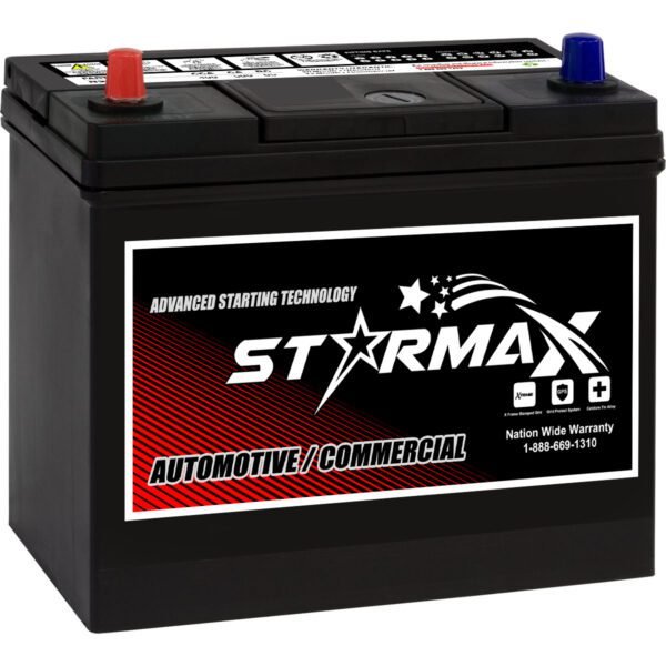 Starmax Premium - NS40L Automotive Starting Battery, 12 Volt - Top Terminal (NS40 (S440B19L) Battery, 330CCA)