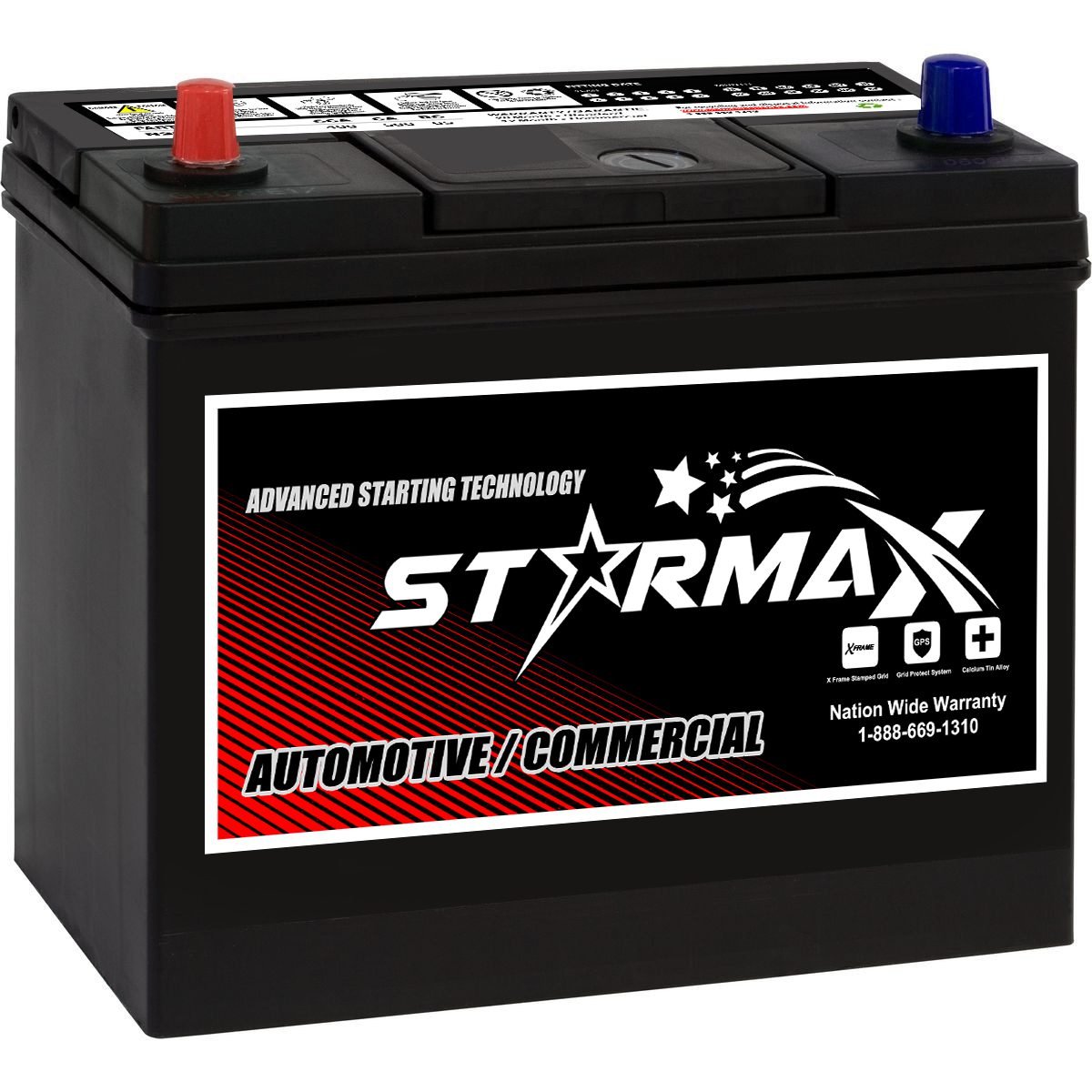 Starmax Premium NS60 46B24R 500CA, 400CCA, 65RC Automotive