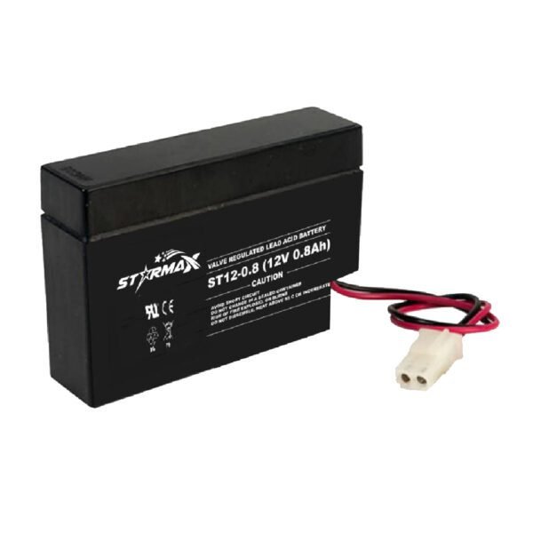 STARMAX 12V 0.8AH Sealed Lead Acid, VRLA Maintenance Free Battery