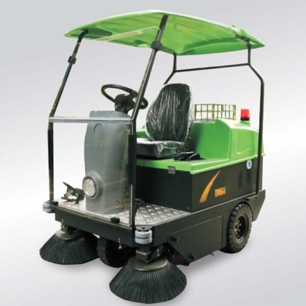 DQS13 Series Ride on Disinfet Srubber, Cleaning Width 1.3M Without Roof, Color: Green and grey