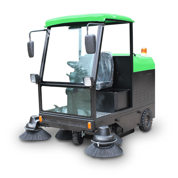 Electric Sweeper, DQS19B Ride On Sweeper, Cleaning Width 1.6m With Roof (Semi Closed)