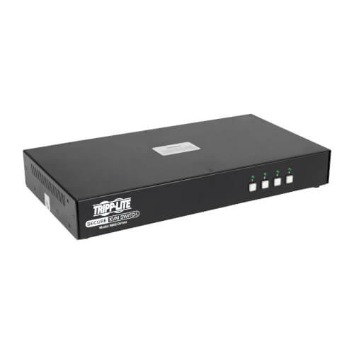 Secure KVM Switch, DVI to DVI - 4-Port, NIAP PP3.0 Certified, Audio, Single  Monitor, TAA