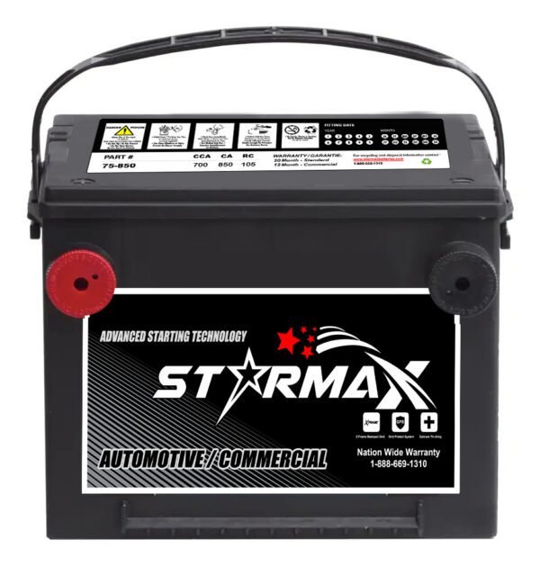 Starmax Silver Group Size 75 Auto/Car/Truck Battery, 700 CCA