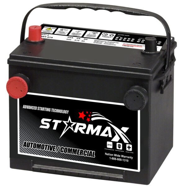 Starmax Silver Group Size 75DT Auto/Car/Truck Battery, 550 CCA