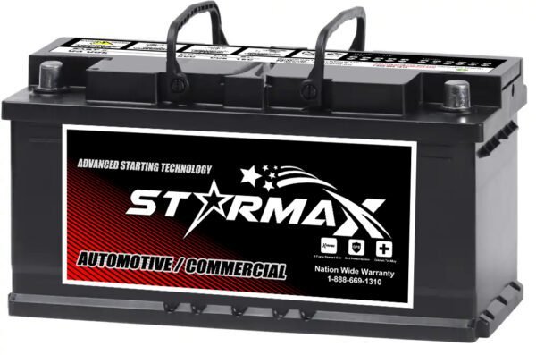 Starmax Premium Group 93 (T8/LB5) - 995CA, 800CCA, 150RC Automotive Starting Battery, 12 Volt - Top Terminal