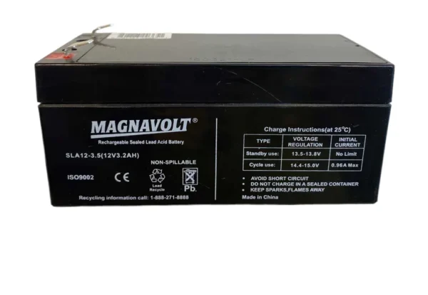 Magnavolt SLA12-3.5 12V 3.5Ah Sealed Lead Acid Battery