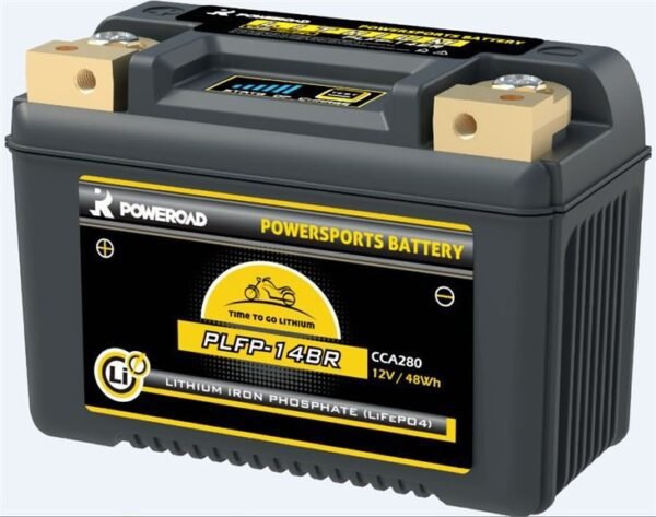 Poweroad Lithium Motorcycle Battery Graphene PLFP-14BR CCA 280A