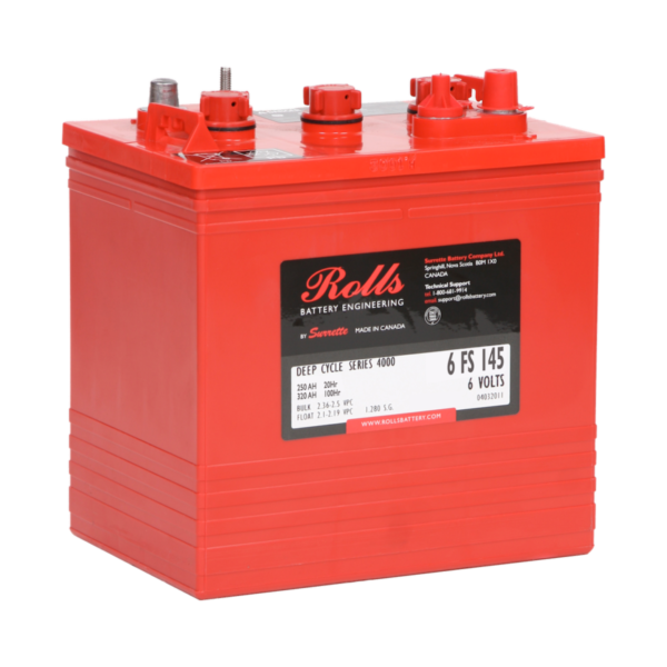 Rolls 6FS 145 6V 250Ah Flooded Deep Cycle Battery – 6 Volts Group GC2H