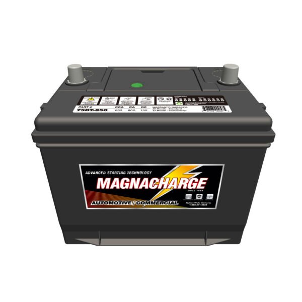 Magnacharge 75DT-850 Group 75DT, Automotive Starting Battery, 650CCA, 800CA, 130RC