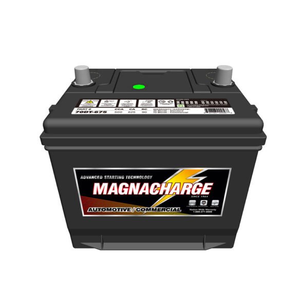 Magnacharge 70DT-675 Group 70DT, Automotive Starting Battery, 500CCA, 625CA, 90RC