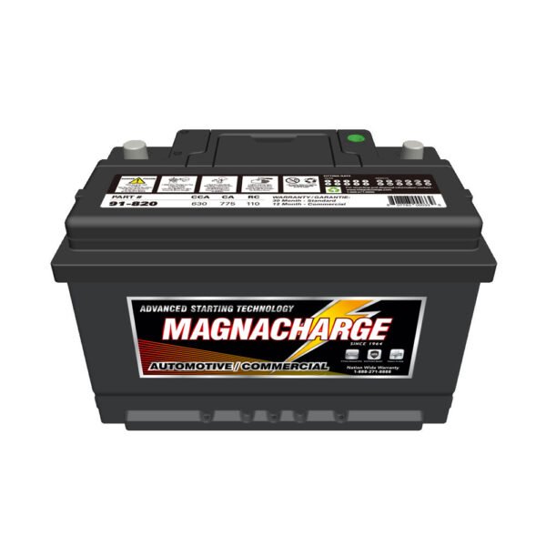 Magnacharge 91-820 Group 91, Automotive Starting Battery, 630CCA, 775CA, 110RC