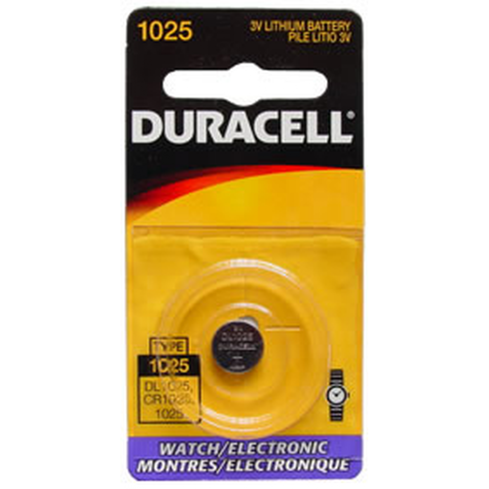 Duracell 1025 Coin Cell Battery - Lithium 3V - (CR1025, DL1025, ECR1025) - 5pc 1 Duracell 1025 Coin Cell Battery - Lithium 3V - (CR1025, DL1025, ECR1025) - 5pc