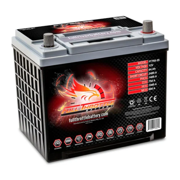 Full Throttle FT825-78 Group 78 12V High Performance AGM Battery (34/78) | 825 CCA