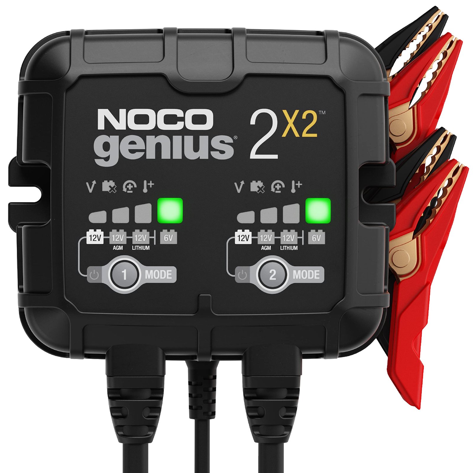 NOCO GENIUS2X2 4A 2-Bank Battery Charger - Battery Store