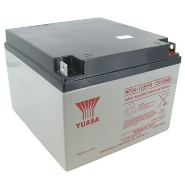 Yuasa NP24-12BFR 12V 24Ah Sealed Lead Acid Battery (Flame Retardant) - Special Order Battery