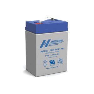 Power-Sonic PSH-655FR, 6V 5.5Ah Sealed Lead Acid Battery (F1 Terminal)