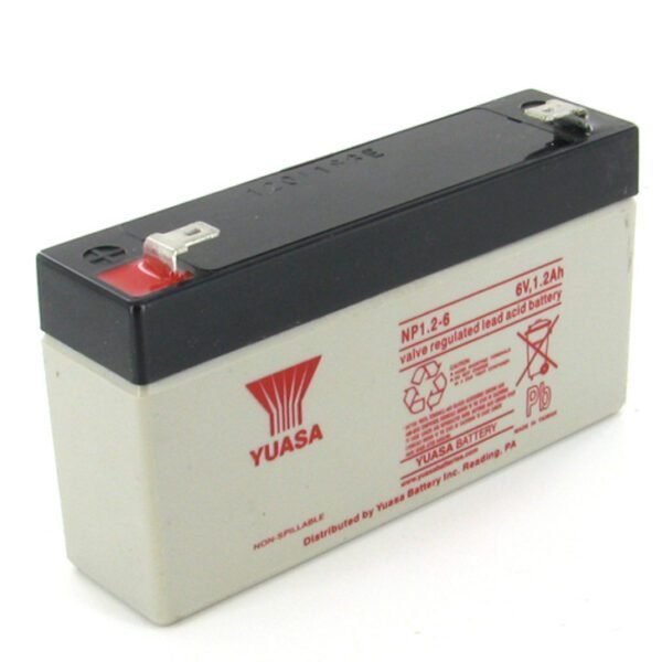 Yuasa NP1.2-6 6V 1.2Ah Sealed Lead Acid Battery