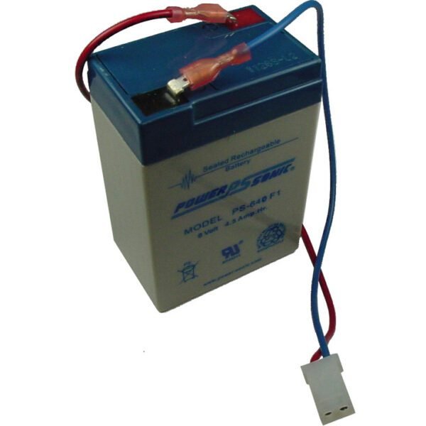 Power-Sonic PS-640-WL, 6V 4.5Ah Sealed Lead Acid Battery (WL Terminal)