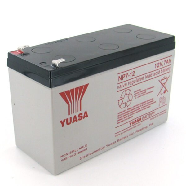 Yuasa NP7-12F1 12V 7Ah Sealed Lead Acid Battery