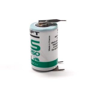 LS14250-3PF-RP 1/2AA Saft Lithium Battery w/2 pin negative 10mm Spacing