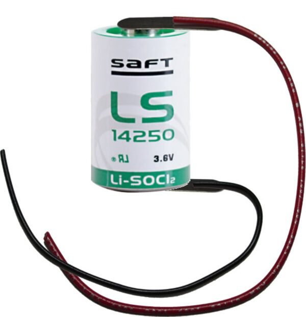 LS14250FL w/ Wire Leads 3.6V 1/2AA Size Saft