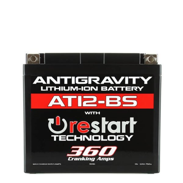 Antigravity AT12BS RE-START Lithium Battery YT12-BS case format 360 CA,  12 Ah (Pb Eq)