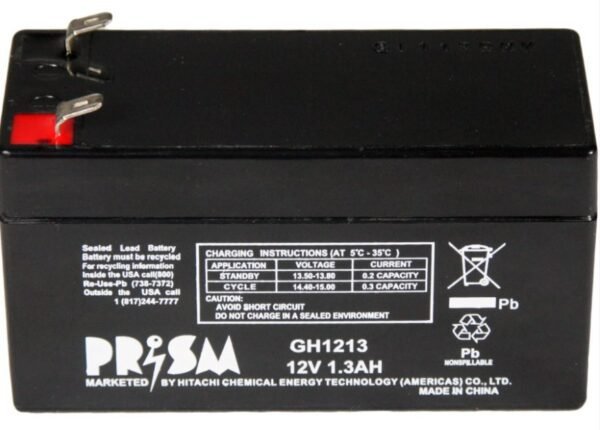 CSB PRISM GH1213 12V 1.3Ah Sealed Lead Acid Battery with F1 Terminal