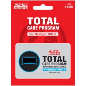 Autel MaxiSys MS919 Total Care Update and Extended Warranty Card (MS9191YRUPDATE)