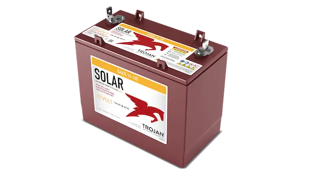 Trojan SAES 12 135 6V 134Ah AES Solar Deep Cycle AGM Battery - 80% DOD 1 64