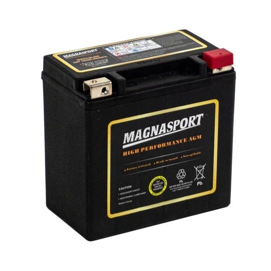 Magnasport MTX14L-BS High Performance AGM Powersport Battery – Factory Activated, Maintenance Free, 12V 1 MTX14L BS