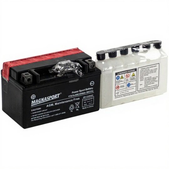 Magnasport YTX7A-BS AGM Powersport Battery – Maintenance Free, 12V 1 YTX7A BS