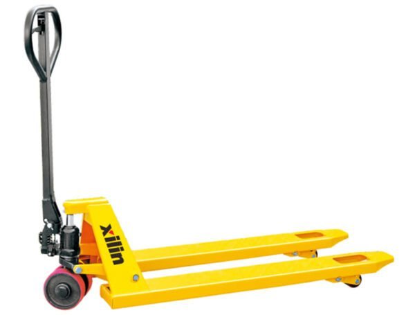 Hand Pallet Truck DB 2000KG 190mm Max. Lift Height, Nylon big wheel + Nylon double fork wheels Lowered height 75mm