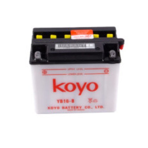Energy Plus / TC / Koyo/Motocross/Poweroad YB16-B Flooded Motorcycle Battery – Dry (Without Acid) 1 Energy Plus / TC / Koyo/Motocross/Poweroad YB16-B Flooded Motorcycle Battery – Dry (Without Acid)