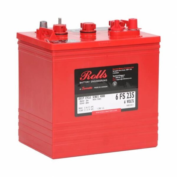 Rolls 6FS-GCHC 6V 235Ah Flooded Deep Cycle Battery – 6 Volts Group GC2