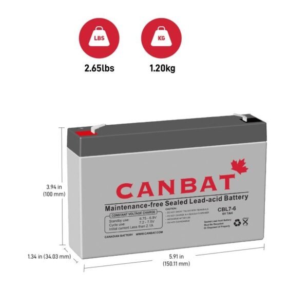 6V 8.5Ah SLA Battery (AGM) - Image 2