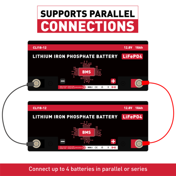 12V 18Ah Lithium Battery (LiFePO4) - Image 4