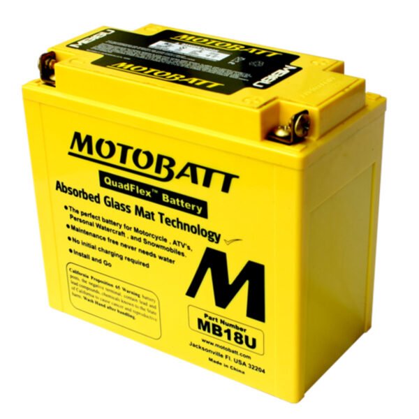 MB18U Motobatt 12V AGM Battery