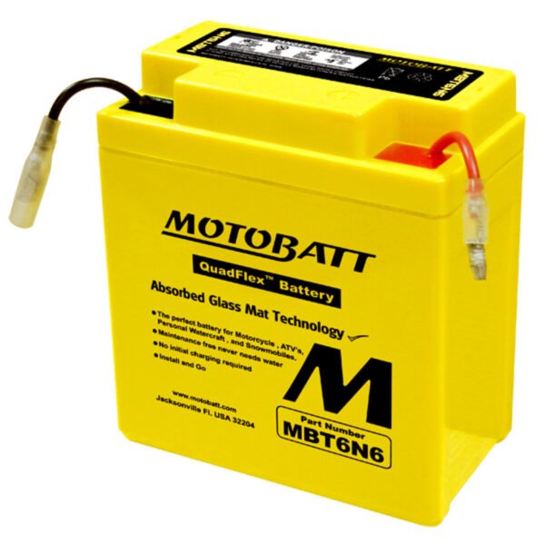 MBT6N6 Motobatt 6V AGM Battery