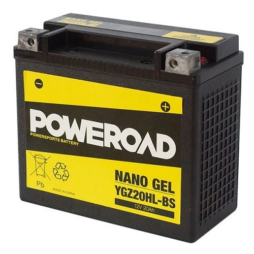 Koyo/Motocross/Poweroad YGZ20HL-BS (HD GEL) Motorcycle Battery ...