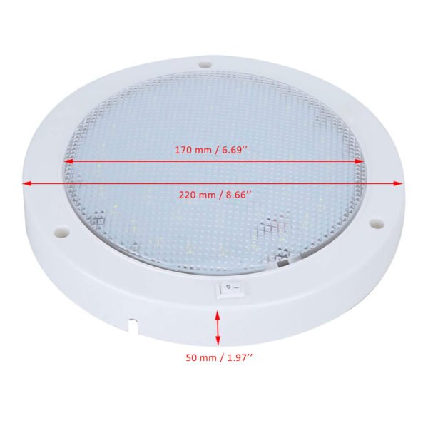 SXD220-9W-WW   LED Ceiling Light 12/24V 9W 3000K Warm White 8.7" / 220 mm - Image 2