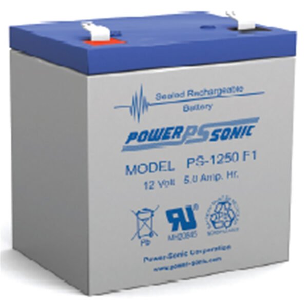 PowerSonic PS-1250 F2 Battery 12V 5Ah Sealed Rechargeable