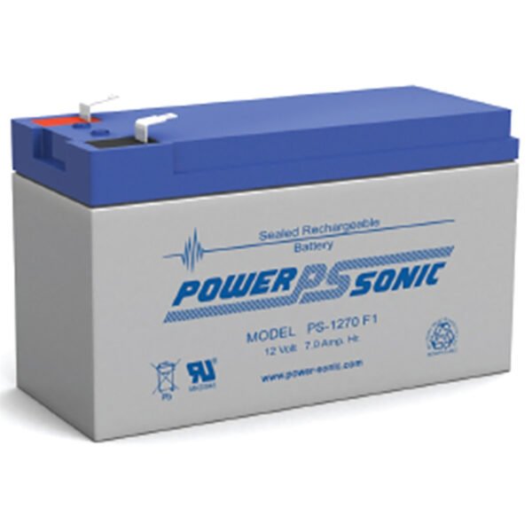 PowerSonic PS-1270 F2 Battery 12V 7Ah Sealed Rechargeable