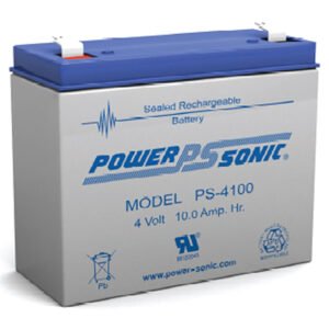 PowerSonic PS-4100 Battery 4V 10Ah Sealed Rechargeable