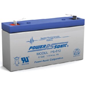PowerSonic PS-612 Battery 6V 1.4Ah Sealed Rechargeable