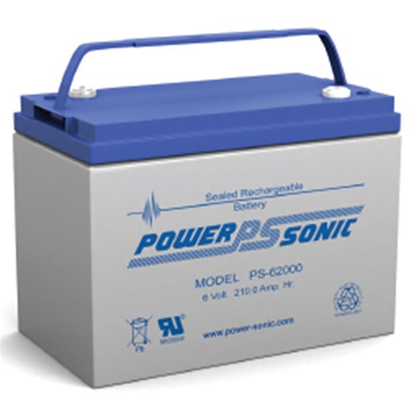 PowerSonic PS-62000 Battery 6V 200Ah Sealed Rechargeable