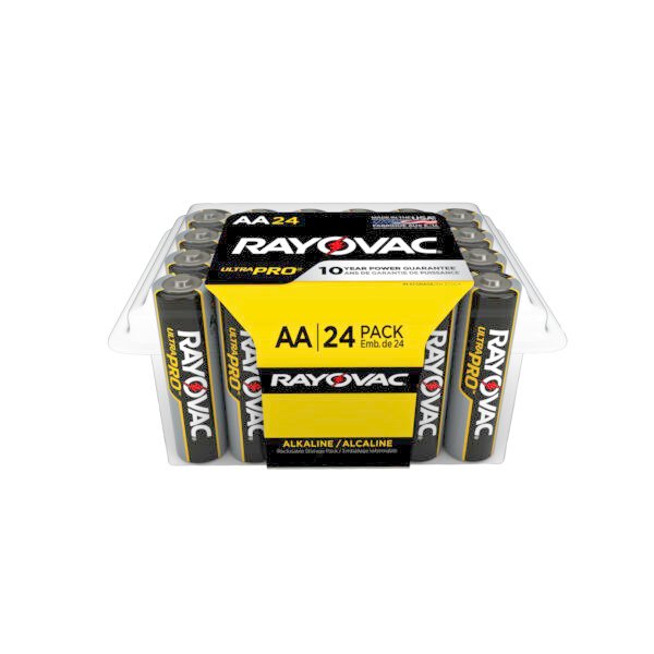 Rayovac Ultra Pro Alkaline AA Batteries, 24 Pack